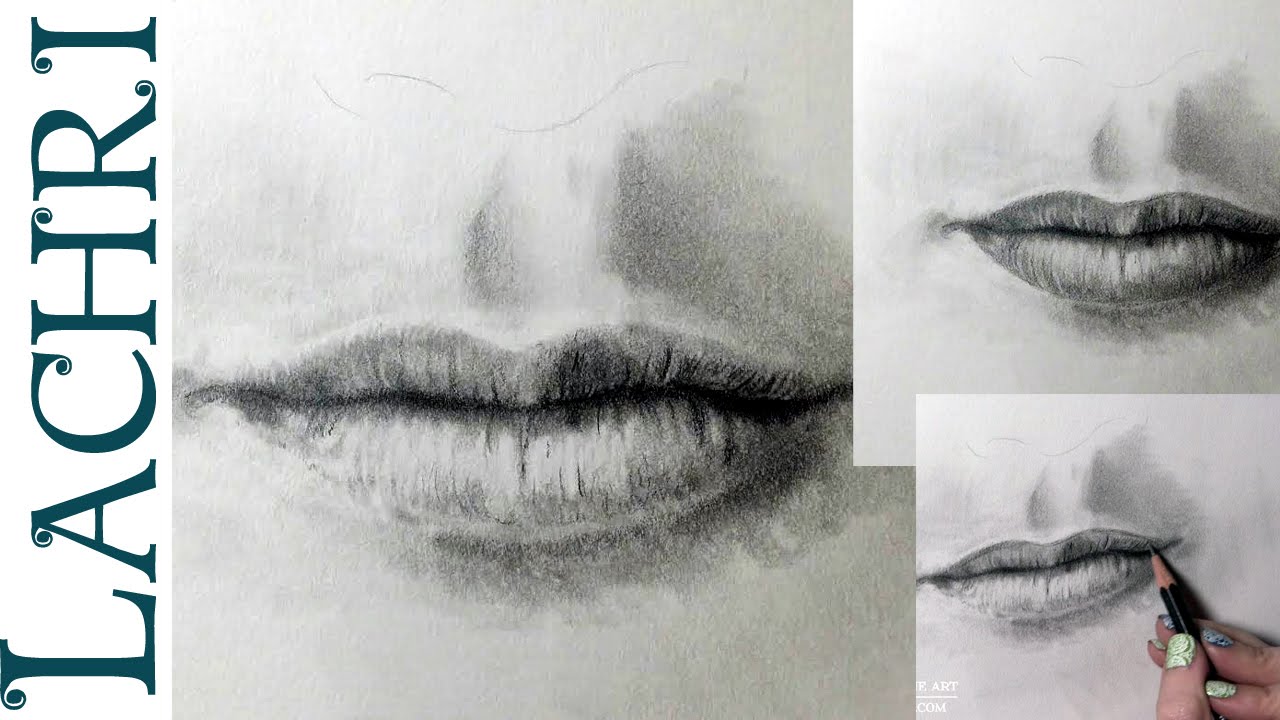 How to draw a realistic mouth - drawing tutorial w/ Lachri ...