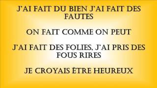 Christophe Mae il est ou le bonheur parole/lyric chords