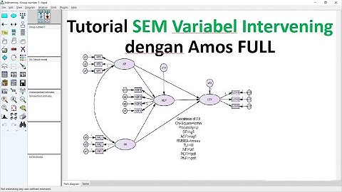 Tutorial SEM Menggunakan Variabel Intervening dengan Amos FULL