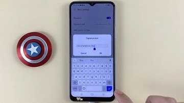 How to turn on/off the message signature on Vivo Y20 Android 10