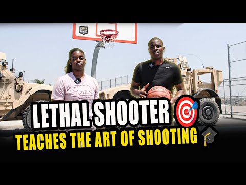 Train with @TheLethalshooter and Army National Guard. Learn the Basics of The Art of Shooting 🏀