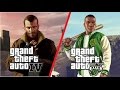 GTA V vs GTA IV + Bugs (PC, Max Settings)