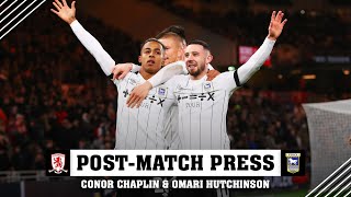 CHAPPERS AND OMARI FOLLOWING MIDDLESBROUGH WIN