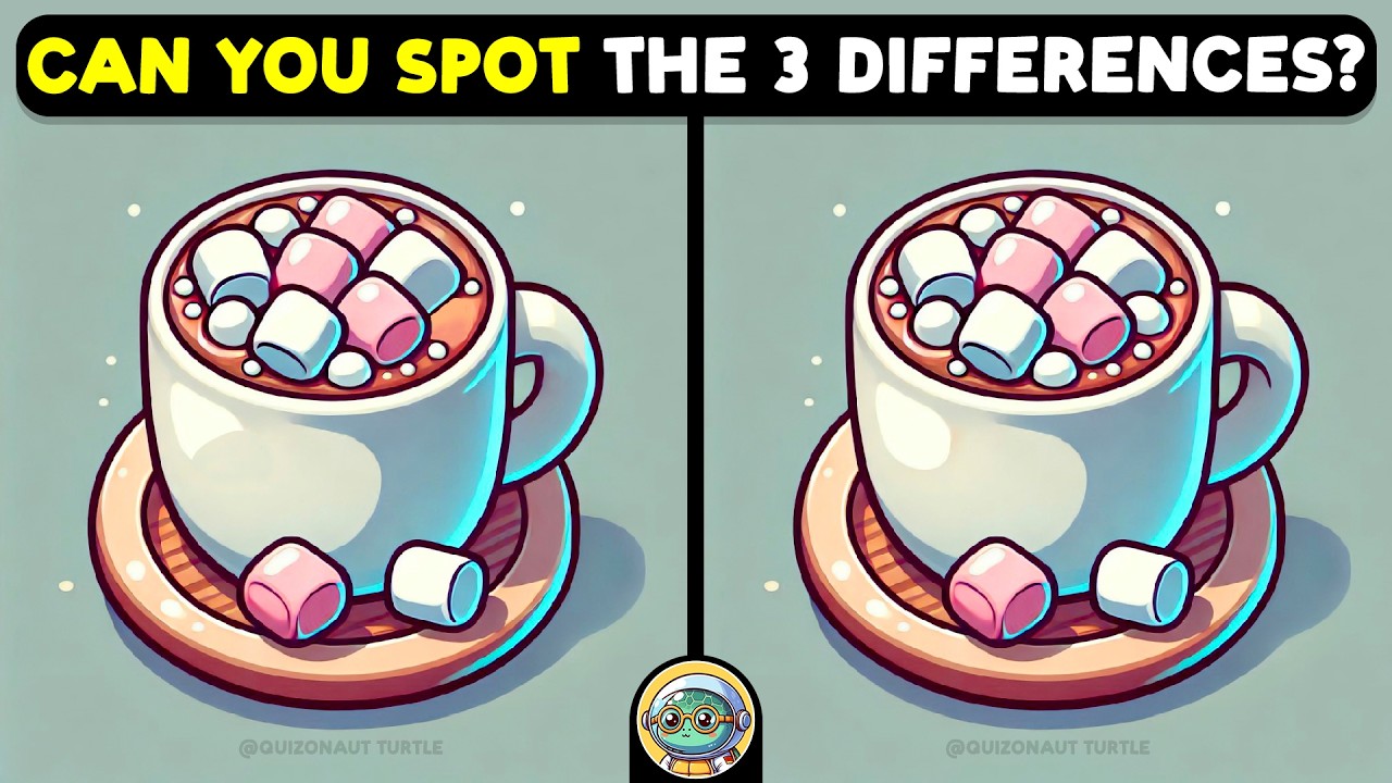 🐢🧩 Spot 3 Differences | Find the Hidden Details 🧩🐢 - YouTube