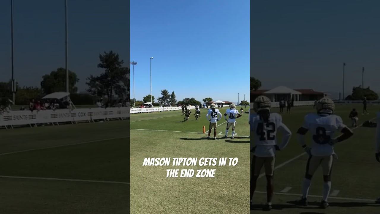 SAINTS TRAINING CAMP DAY 9 MASON TIPTON WINS HIS ONE ON ONE REP