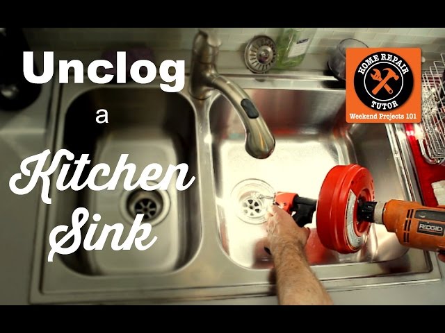 How to Unclog a Kitchen Sink Drain - 4 Simple Fixes + Tips