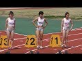 群馬県高校総体中北部地区予選 女子100m 1組 Interscholastic Track meet of H.S. in Mid North Gunma Women 100m Prelims 1