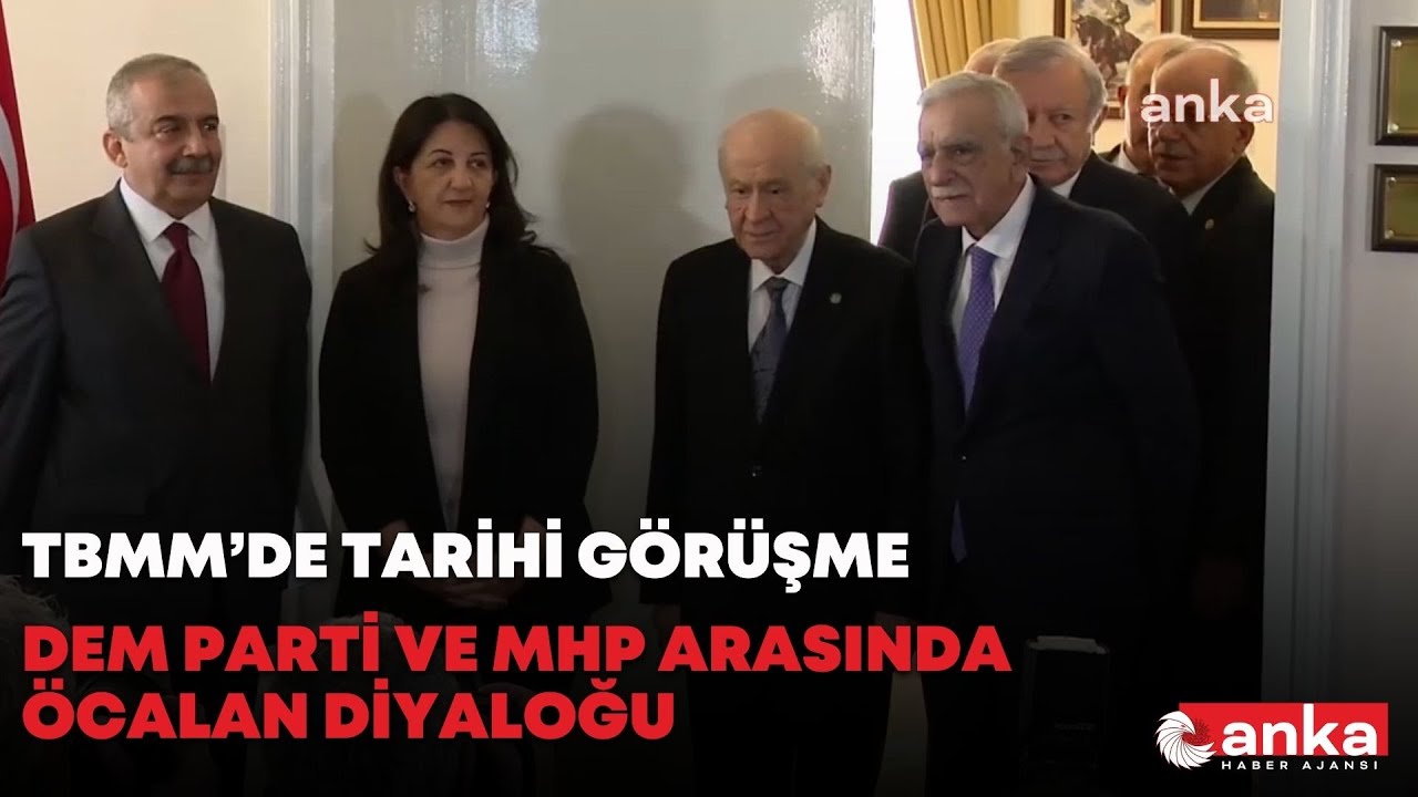 DEM Parti ve MHP heyeti bir araya geldi: Gündem İmralı görüşmesi - YouTube