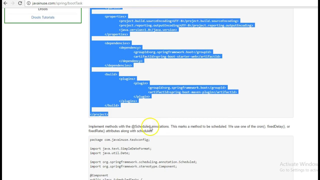 Spring Boot Task Scheduler Hello World Example YouTube