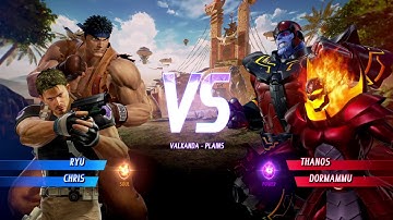 MARVEL VS. CAPCOM: INFINITE Ryu,Chris Redfield VS CPU Thanos,Dormammu