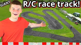 We build our own R/C race track!!!