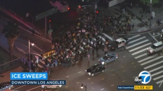 ICE Begins Raids In Southern California, 160 Arrested with more to Come
Los Angeles, California (KABC) Immigration authorities arrested more than 160 people throughout Southern California over five days of raids, officials said Friday.
U.S. Immigrations and Customs Enforcement said the targeted enforcement operation resulted in arrests of about 150 who had criminal histories. Of the other 10, five had been ordered deported or had been deported in the past.
Read more here: http://abc7.com/politics/immigration-raids-net-160-arrests-throughout-socal-ice-says/1748460/ ICE Begins Raids In Southern California, 160 Arrested with more to Come