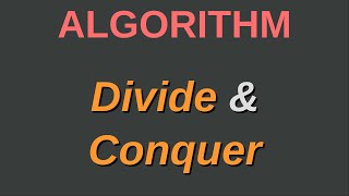 Divide And Conquer Introduction - Algorithm - Programming with Joel
