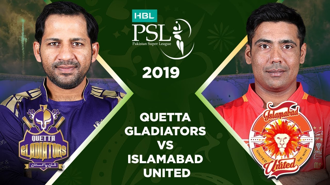 United vs gladiators islamabad quetta Islamabad United