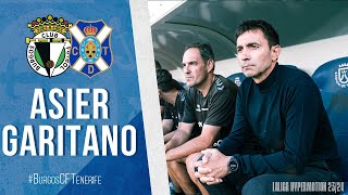 CD Tenerife | Rueda de prensa de Asier Garitano, antes del #BurgosCFTenerife | CD Tenerife