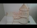 YEL DEĞİRMENİ KUŞ KAFESİ (windmill wooden birdcage made)