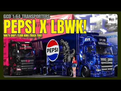 Insane Pink Drift Hauler! GCD Hino 1087X & LBWK Pepsi Transporters
