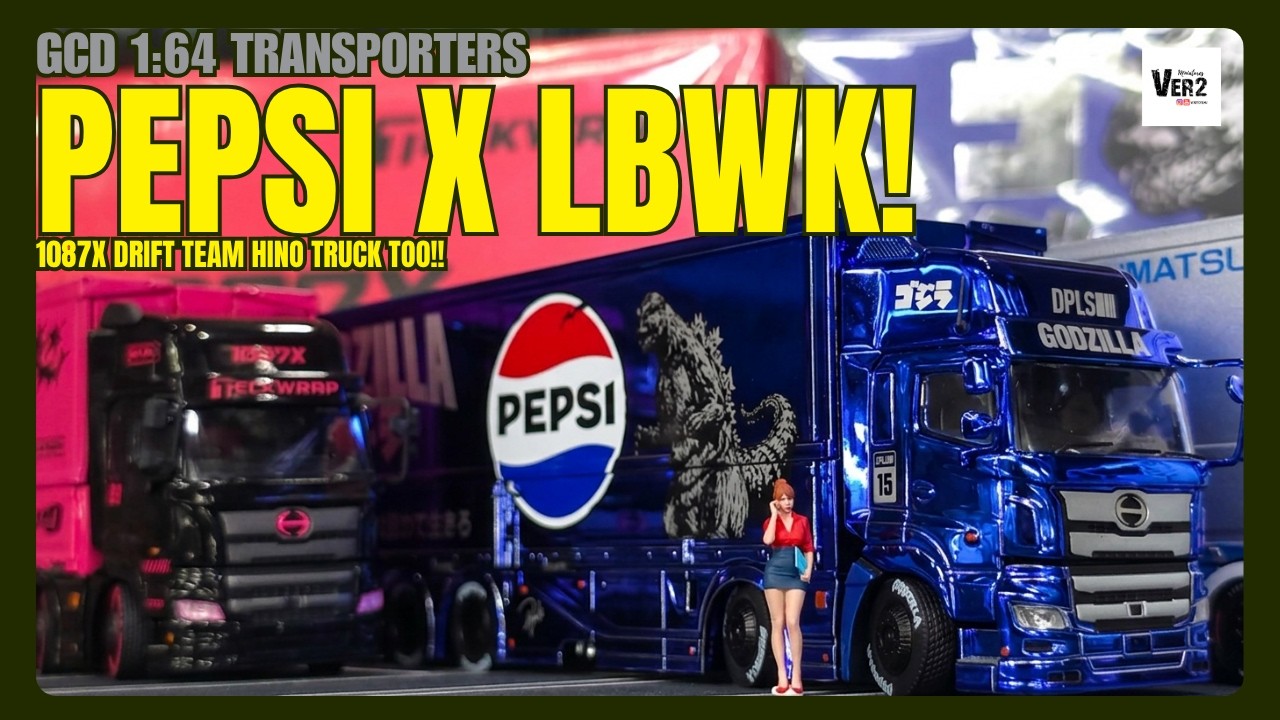 Insane Pink Drift Hauler! GCD Hino 1087X & LBWK Pepsi Transporters