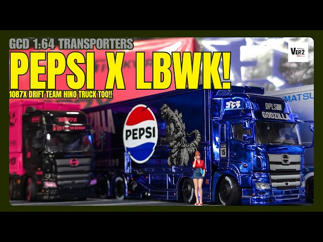 Insane Pink Drift Hauler! GCD Hino 1087X & LBWK Pepsi Transporters