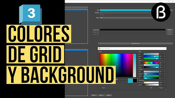 Configura los colores del background y el grid en 3ds max