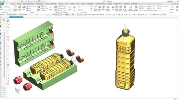 How to design a Blow Mold complete Design in Siemens nx core cavity without mold wizard #nxcad