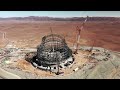 Extremely large telescope elt construction on cerro armazones in chile