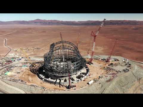 Extremely Large Telescope (ELT) Construction on Cerro Armazones in Chile