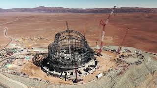 Extremely Large Telescope (ELT) Construction on Cerro Armazones in Chile