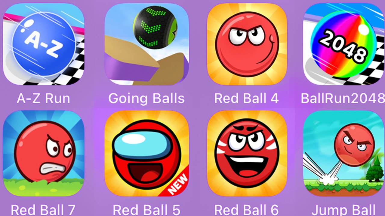 Red Ball 7, Red Ball 6, Going Balls, Red Ball 4, A Z Run, Ball Run
