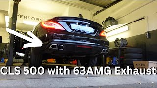 Mercedes CLS 500 with 63 AMG Exhaust modification | Brutal Exhaust Sound | Motor Trading