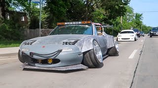 Two Stance Miata's On Solid Suspension