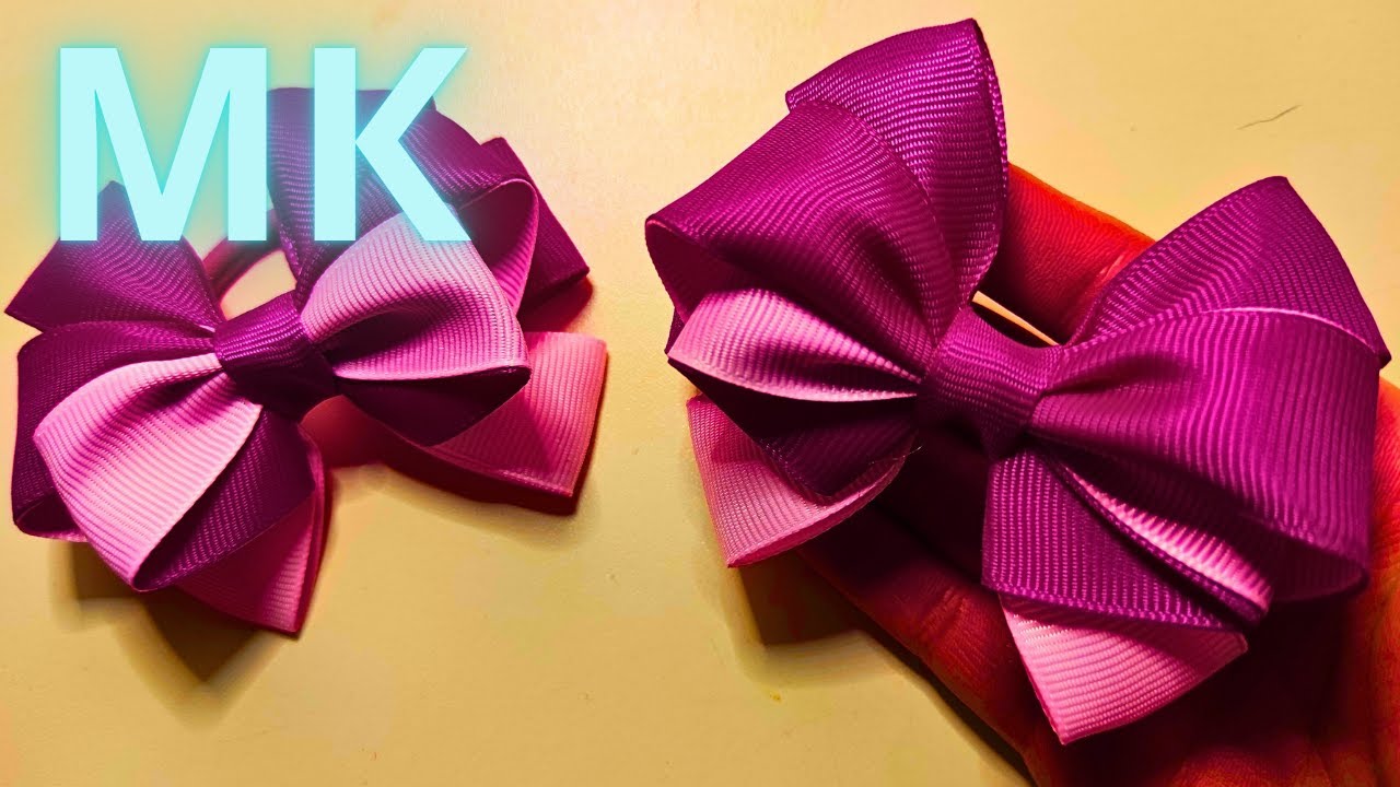 🎀 Эти бантики из репсовой ленты 2,5 см вам точно понравятся! Подробный МК