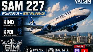 Sim Air Force - SAM 227 | Indianapolis to West Palm Beach