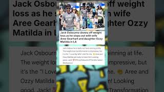 Celebrity Jack Osbourne shows off weight loss as he steps out with wife Aree Gearhart and ... #celebrity Wealth