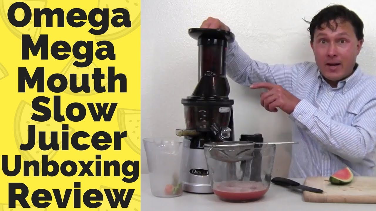 Omega Mega Mouth Vertical Slow Juicer MMV700 Unboxing Review - YouTube