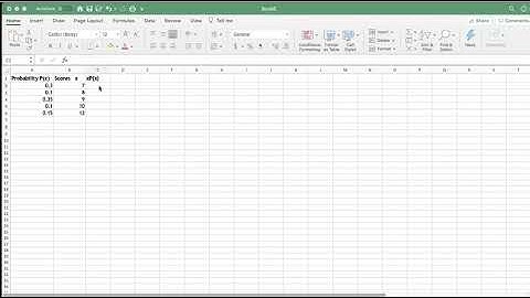 Expected Value Excel