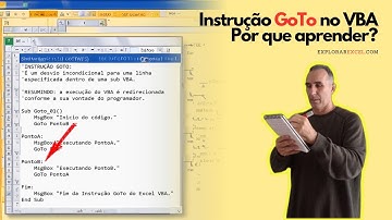 Incrível ferramenta do VBA: instrução GoTo.