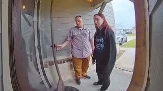 Vibrant daughter leaves mom daily messages on doorbell camera || WooGlobe