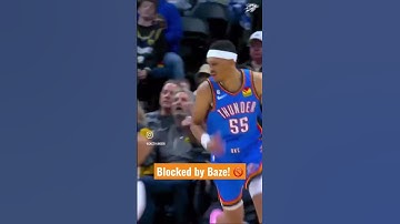 Baze with BIG Block on Aaron Gordon!🚫 | #OKCThunder #NBA #Shorts