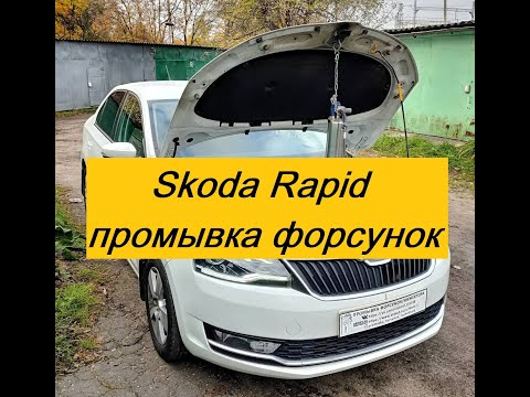 Skoda Rapid 1.6 Промывка форсунок инжектора