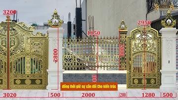 Cách tiết kiệm chi phí khi đặt cổng nhôm đúc cao cấp