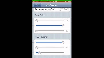 StatusTint cydia tweak