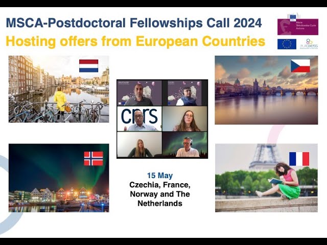 Outline Video Webinar: MSCA-Postdoctoral Fellowships Call 2024 - Hosting Offers from Europe - Part 1