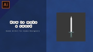 How to make a 2D sword in Adobe Illustrator