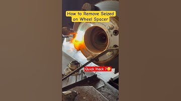 How to remove seized wheel spacer bolt quick hack? #youtubeshorts #shorts #brakes