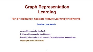 Part 97: node2vec : scalable feature learning for networks