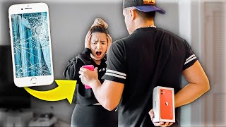 Breaking Wife's iPhone & Surprising Her With iPhone 11