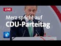 Friedrich Merz redet auf dem digitalen CDU-Parteitag