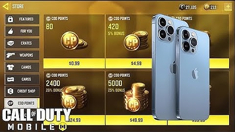 How To Purchase COD MOBILE CP in IPhone IPad | Purchasing CP