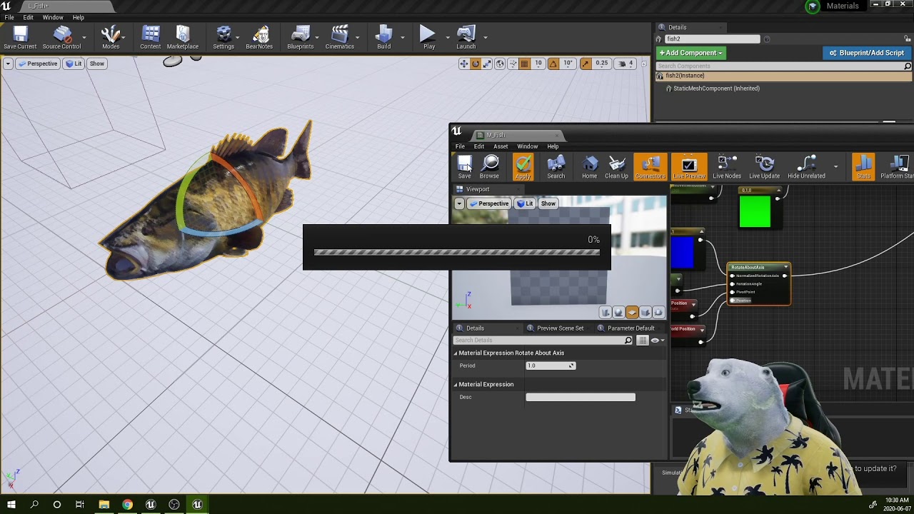 Animated fish in UE 02